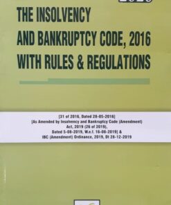 Book Corporation's The Insolvency and Bankruptcy Code, 2016 with Rules & Regulations 1st Edition January 2020