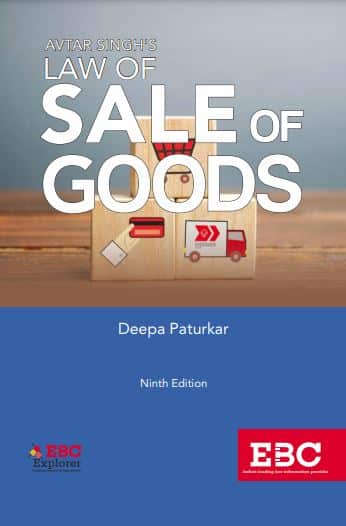 EBC's Avtar Singh's Law of Sale of Goods by Deepa Paturkar - 9th Edition 2021