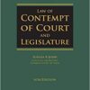 Lexis Nexis's Law of Contempt of Court and Legislature by Justice Tek Chand & H L Sarin