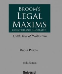 Lexis Nexis's Legal Maxims by Broom - 13th Edition August 2019