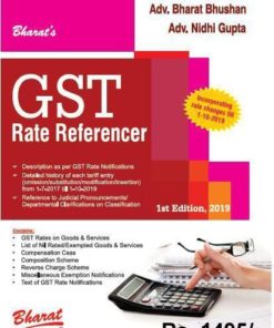 Bharat's GST Rate Referencer by Adv. Bharat Bhushan - 1st Edition September 2019