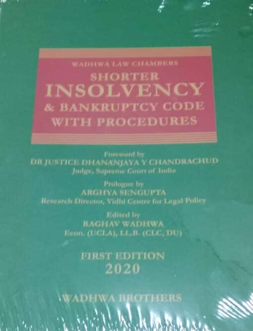 Wadhwa Brother's Shorter Insolvency & Bankruptcy Code With Procedures by Wadhwa Law Chambers - 1st Edition 2020