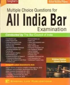 Singhal's MCQ for All India Bar Examination (AIBE) by Krishan Keshav - 4th Edition 2023