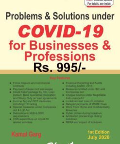 Bharat's Problems & Solutions under COVID-19 for Businesses & Professions by CA. Kamal Garg - 1st Edition July 2020
