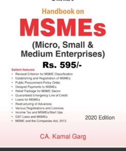 Bharat's Handbook on MSMEs (Micro, Small & Medium Enterprises) by Kamal Garg - 1st Edition August 2020