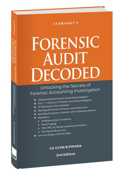 Taxmann's Forensic Audit Decoded by G.C Pipara - 2nd Edition July 2024