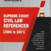 Sweet & Soft's Supreme Court Civil Law Referencer (2008 to 2021) by Mukherjee - Edition 2022