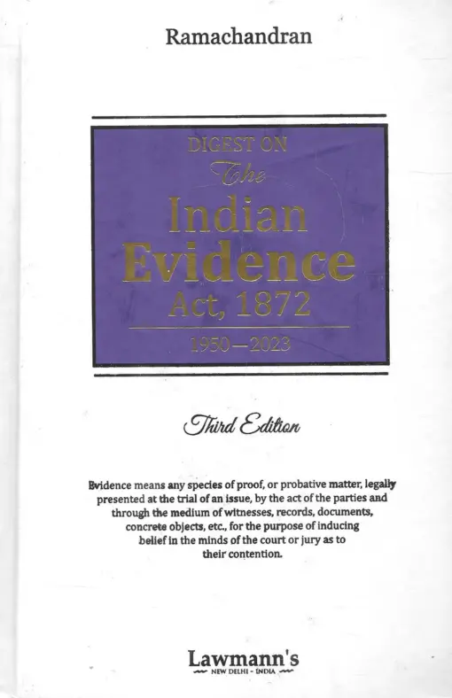 KP's Digest on The Indian Evidence Act, 1872 (1950-2023) by Ramachandran