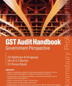 Bloomsbury's GST Audit Handbook - Government Perspective by Madhukar N.Hiregange - 1st Edition January 2021