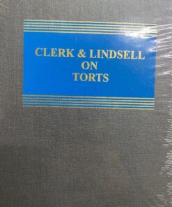 Sweet & Maxwell's Clerk Lindsell on Torts - 22nd South Asian Edition 2020