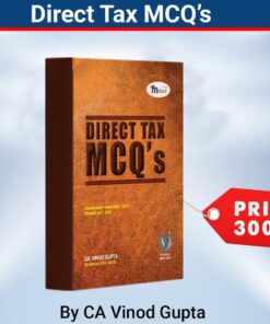 VG learning's Direct Tax MCQ's By Vinod Gupta - Applicable May/Nov 2022 Exam