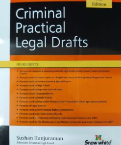 SWP's Criminal Practical Legal Drafts by Sushan Kunjuraman - 8th Edition 2022