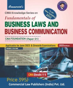Commercial's Fundamentals of Business Law and Business Communication by CMA Shruthi Y V for June 2023 Exam