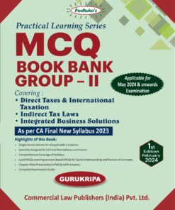 Commercial's MCQ Book Bank for CA Final - Group II by G Sekar for May 2024 Exam