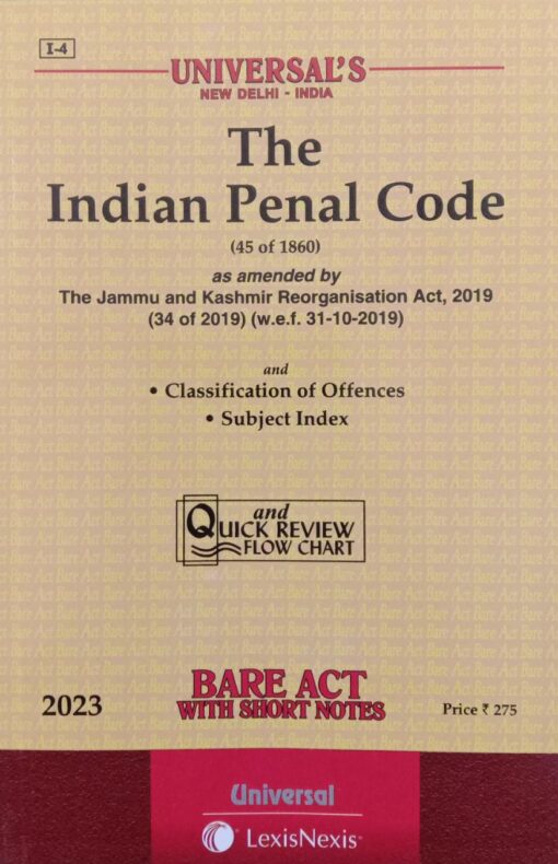 Lexis Nexis’s The Indian Penal Code, 1860 (Bare Act) - 2023 Edition
