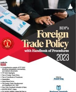 BDP’s Foreign Trade Policy with handbook of Procedures 2023 by Anand Garg - Edition 2023