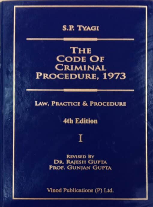 Vinod Publication's The Code of Criminal Procedure, 1973 by S.P. Tyagi - 4th Edition 2022