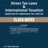 Taxmann's Class Notes - Direct Tax Laws & International Taxation by V. Rahul Agarwal for Nov 2022