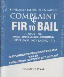 Vinod Publication's Fundamental Rights & Law of Complaint FIR To BAIL by Yogesh V. Navyar