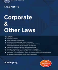 Taxmann's Corporate and Other Laws by Pankaj Garg for Nov 2022
