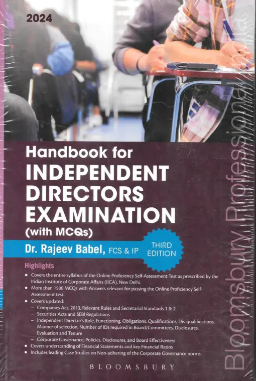 Bloomsbury’s Handbook for Independent Directors Examination with MCQ's by Dr Rajeev Babel