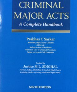 Puliani's Criminal Major Acts by Prabhas C Sarkar - 9th Edition 2022