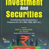 ALH's Law of Investments and Securities by Dr. S.R. Myneni