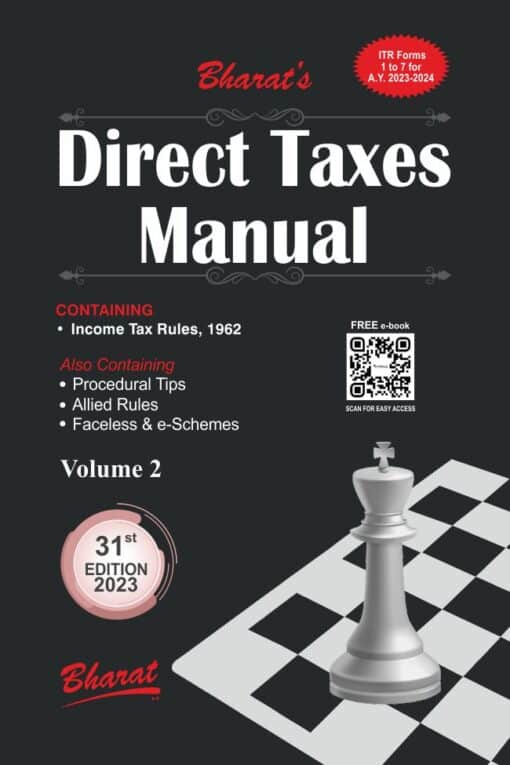 Bharat's Direct Taxes Manual (3 Volumes) as Amended by The Finance Act, 2023 - 31st Edition 2023