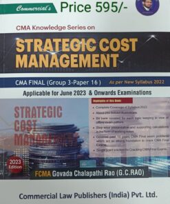 Commercial's Strategic Cost Management by CMA G.C. Rao for June 2023 Exam