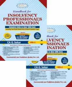 Commercial's Handbook for Insolvency Professional's Examination by G Sekhar