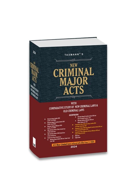 Taxmann's New Criminal Major Acts | POCKET | HARDBOUND - 1st Edition July 2024