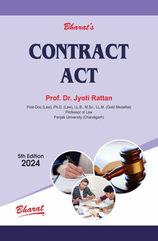 Bharat's Contract Act (Covering Contract-1 & Contract-2) by Dr. Jyoti Rattan - 5th Edition 2024