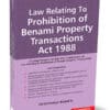 Taxmann's Law Relating To Prohibition of Benami Property Transactions Act 1988 by Srinivasan Anand G - 6th Edition 2023