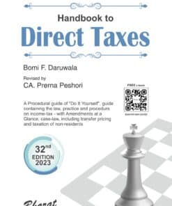 Bharat's Handbook to Direct Taxes by Bomi F. Daruwala - 32nd Edition 2023