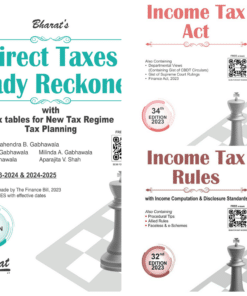 Bharat's ESSENTIALS COMBO | Direct Tax Laws | Income Tax Act, Income Tax Rules & Direct Taxes Ready Reckoner | Set of 3 Books