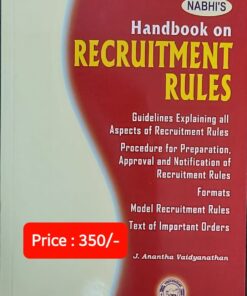 Nabhi’s Handbook on Recruitment Rules by J Anantha Vaidyanathan - Edition 2022
