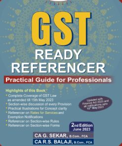 Commercial's GST Ready Referencer by CA G. Sekar - 2nd Edition June 2023