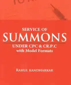 Vinod Publication's Service Of Summons Under CPC & Cr.P.C With Model Formats by Rahul Kandharkar - Edition 2023