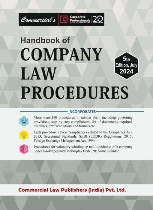 Commercial's Handbook of Company Law Procedures by Corporate Professionals