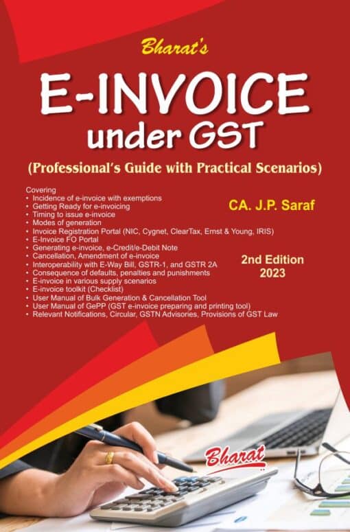 Bharat's E-INVOICE under GST by CA. J.P. Saraf