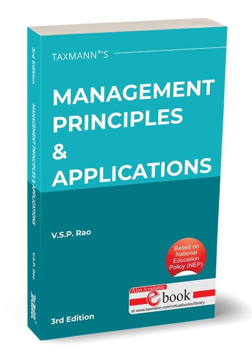 Taxmann's Management Principles & Application | UGCF by V.S.P. Rao - 3rd Edition 2024