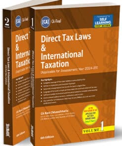 Taxmann's Direct Tax Laws & International Taxation by Ravi Chhawchharia for May 2024 Exams