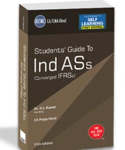 Taxmann's Student's Guide To Ind ASs [Converged IFRSs] by Dr. D.S. Rawat for Nov 2023