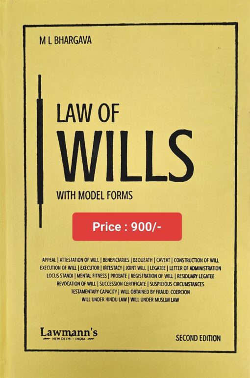 KP's Law of Wills Alongwith Model Forms by M. L. Bhargava - 2nd Edition 2025