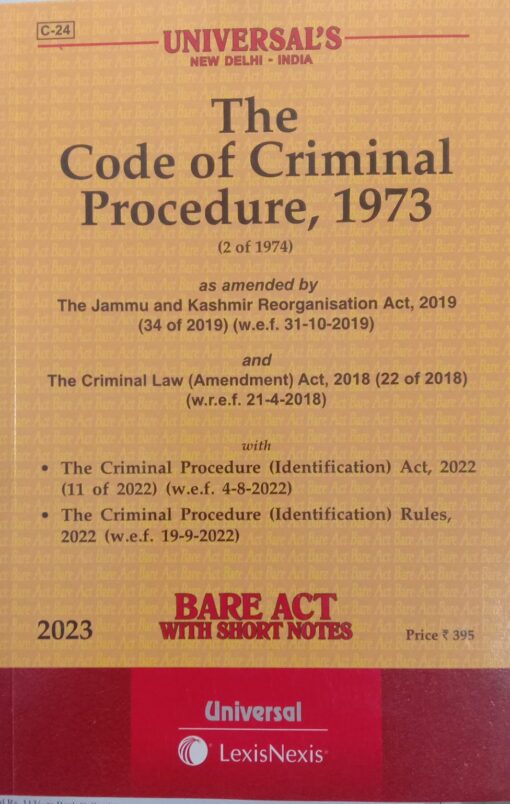 Lexis Nexis’s Code of Criminal Procedure, 1973 (Bare Act) - 2023 Edition