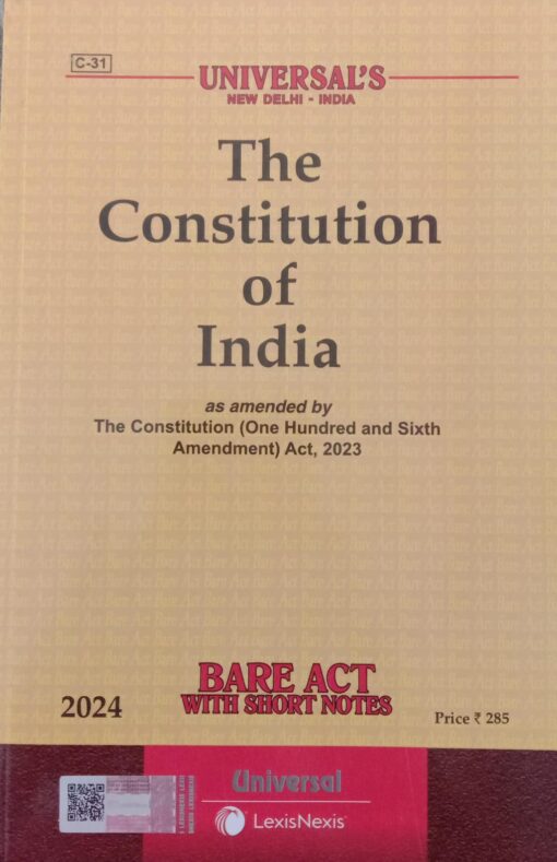 Lexis Nexis’s The Constitution of India (Bare Act) - 2024 Edition