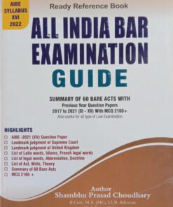B.C. Publication's All India Bar Examination Guide (New Syllabus AIBE 2022) by Shambhu Prasad Choudhary - 5th Edition 2023