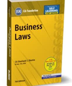 Taxmann's Business Laws (CA-Foundation) by Shashank Sharma for June 2024