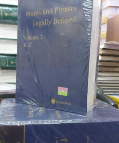 Lexis Nexis's Words and Phrases Legally Defined by David Hay - 5th Edition 2019