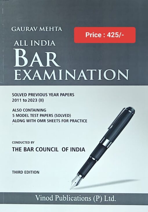 Vinod Publication's All India Bar Examination Solved Papers by Gaurav Mehta